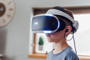 gadget teknologi tinggi Virtual Reality Headset